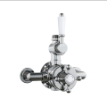 Traditional Twin Exposed Thermostatic Shower Valve with Ball Handles