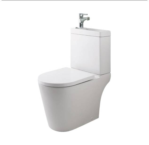 Metro short projection cistern with basin c/w tap
