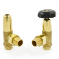Black And Brass Old School Radiator Valves
